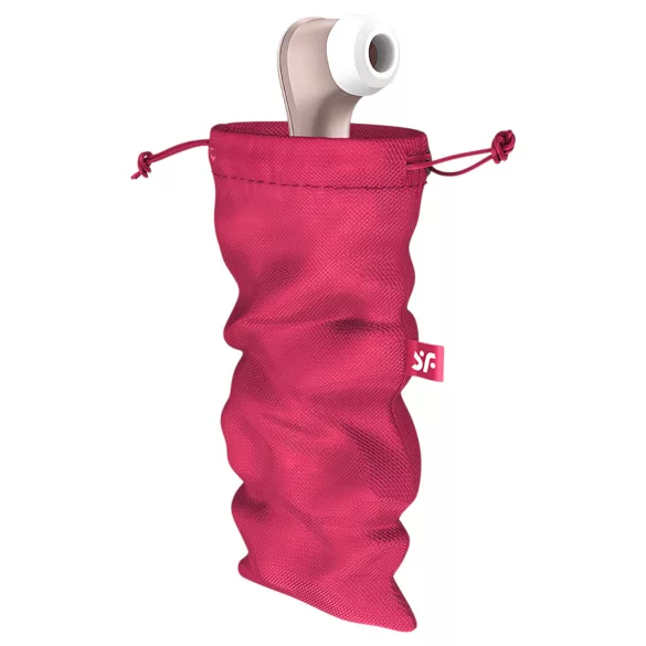 Satisfyer - pochette de rangement discrète L - grande taille - rose