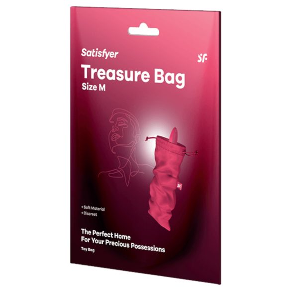 Satisfyer Sac Trésor M - Sac de Rangement - Taille Moyenne (Rose)