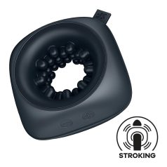   Satisfyer Ring Stroker - masturbateur vibrant avec batterie (noir)