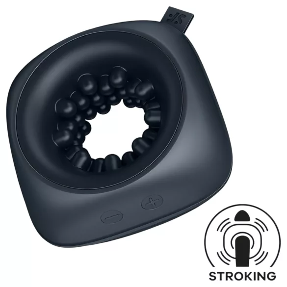 Satisfyer Ring Stroker - masturbateur vibrant rechargeable (noir)