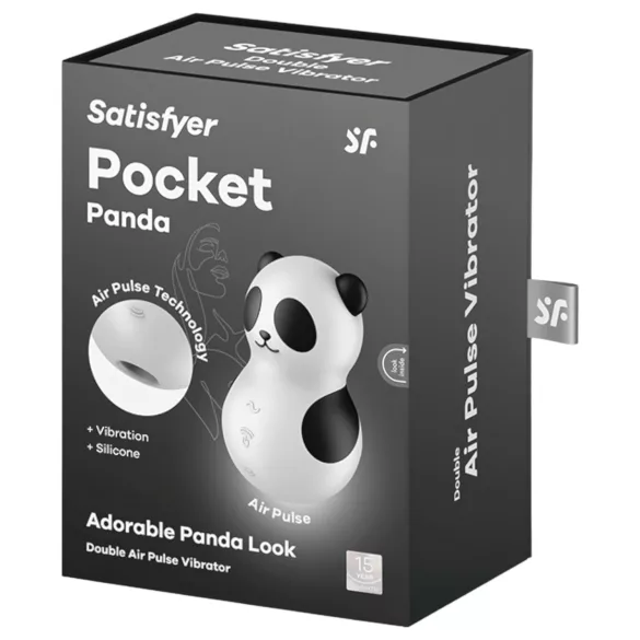 Satisfyer Pocket Panda - stimulateur clitoridien à ondes d'air - noir