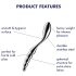 Satisfyer Star Force 1 – gode en acier à billes (argent)