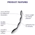 Satisfyer Cosmic Crest 2 - gode ondulé acier inoxydable - argent