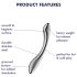 Satisfyer Pure Gravity 1 – godemichet en acier nervuré (argent)