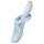 Satisfyer Heat Flex 4 - vibromasseur chauffant avec bras clitoridien (argent)