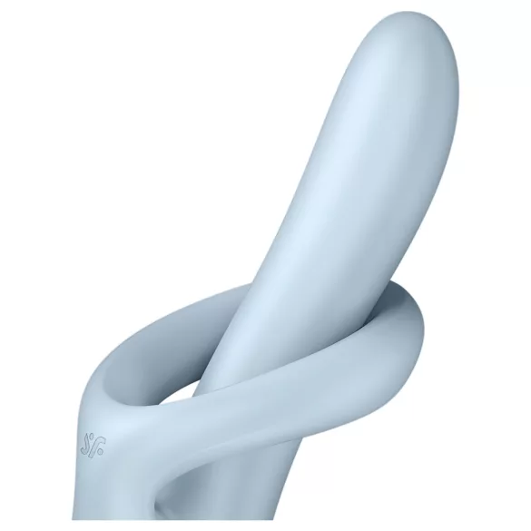 Satisfyer Heat Flex 4 - vibromasseur chauffant avec branche clitoridienne (bleu)