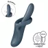 Satisfyer Heat Flex 4 - vibromasseur chauffant avec bras clitoridien (gris)
