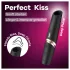 Satisfyer Perfect Kiss - mini vibromasseur rouge à lèvres - noir