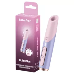   Satisfyer Bold Kiss - rouge à lèvres vibrant à ondes d’air (rose)