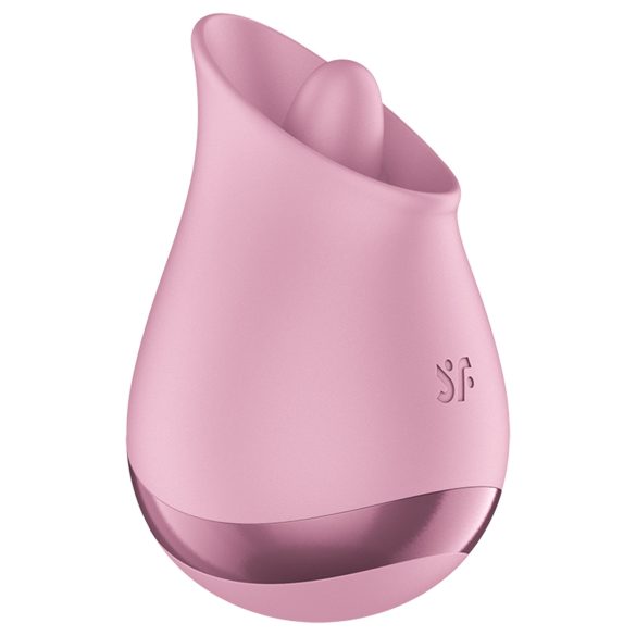 Satisfyer - vibromasseur clitoridien langue - silicone rose