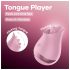 Satisfyer - vibromasseur clitoridien langue - silicone rose