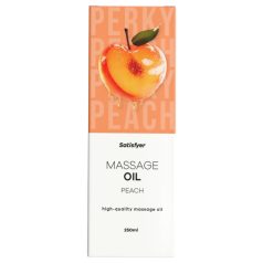 Satisfyer - huile de massage à la pêche (250ml)