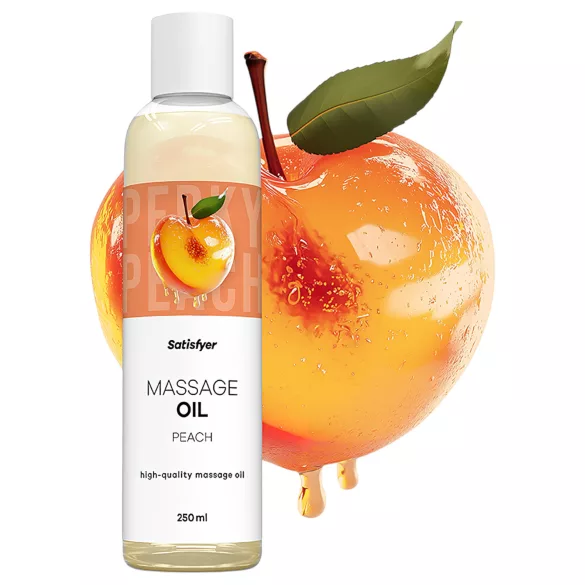 Satisfyer - huile de massage - parfum pêche - 250ml