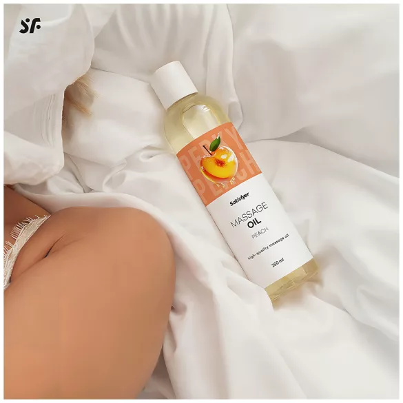 Satisfyer - huile de massage - parfum pêche - 250ml