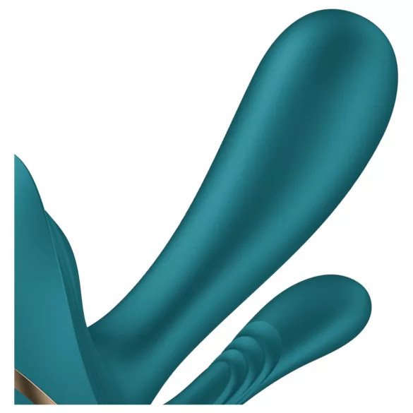 Satisfyer Top Secret+ - vibromasseur portable 3 branches - silicone vert