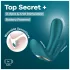 Satisfyer Top Secret+ - vibromasseur portable 3 branches - silicone vert