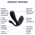 Satisfyer Top Secret+ - Vibromasseur portable à 3 branches (vert)
