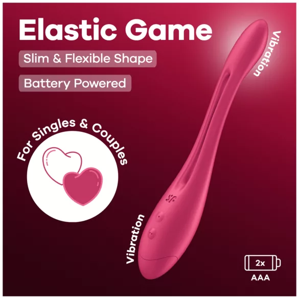 Satisfyer Elastic Game - vibromasseur flexible pour couple (rose)