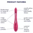 Satisfyer Elastic Game - vibromasseur flexible pour couple (rose)