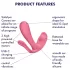 Satisfyer Top Secret+ - vibromasseur portatif pour point G et anal (rose)