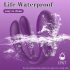 Mrow - Vibromasseur waterproof à 3 moteurs sans fil (violet)