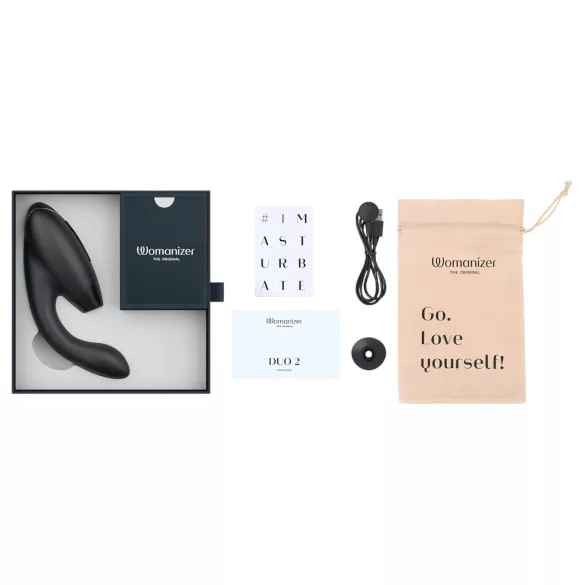 Womanizer Duo 2 - Stimulateur clitoridien et point G 2en1 - noir