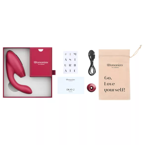 Womanizer Duo 2 - stimulateur clitoridien et point G 2en1 - rouge