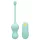 ROMP Cello - boules de geisha vibrantes télécommande - silicone vert