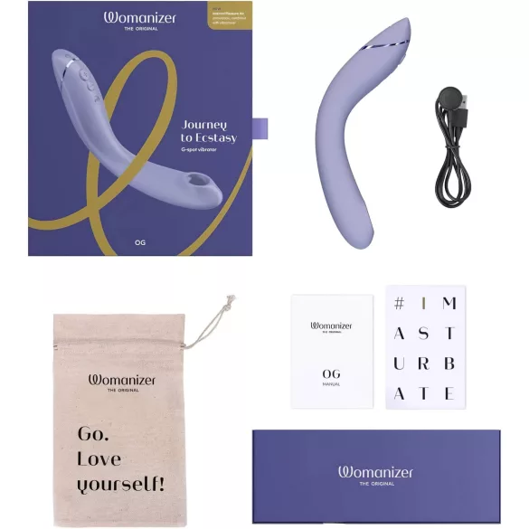 Womanizer OG - stimulateur point G et clitoridien 2en1 rechargeable - violet