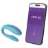 We-Vibe Sync Go - vibromasseur couple intelligent turquoise