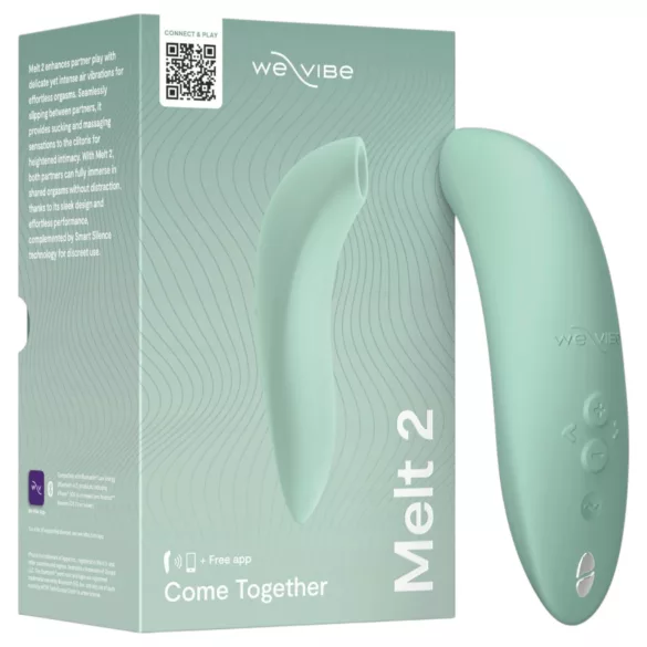We-Vibe Melt 2 - Stimulateur clitoridien à ondes d’air contrôlé par application (turquoise)