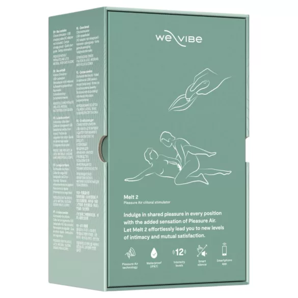 We-Vibe Melt 2 - Stimulateur clitoridien à ondes d’air contrôlé par application (turquoise)