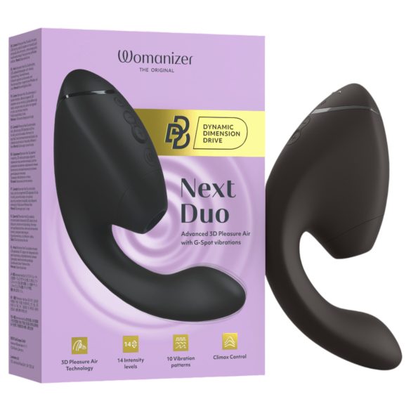 Womanizer Next Duo - 2-en-1 vibromasseur point G (noir)