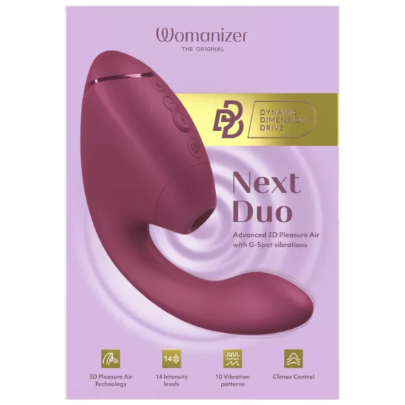 Womanizer Next Duo - vibromasseur 2‑en‑1 pour point G (rose)