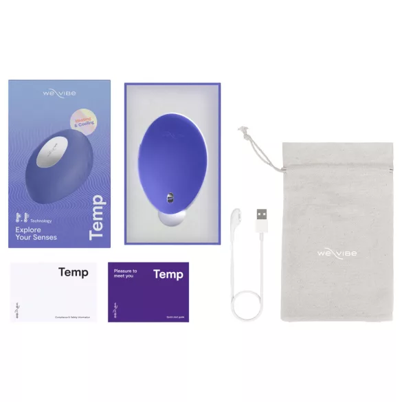 We-Vibe Temp - vibromasseur clitoridien chauffant et rafraîchissant (bleu)