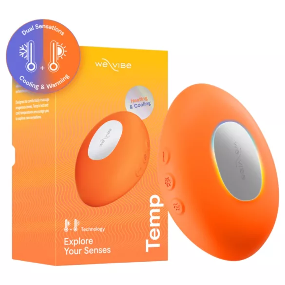 We-Vibe Temp - stimulateur clitoridien vibrant à effet chaud-froid (orange)