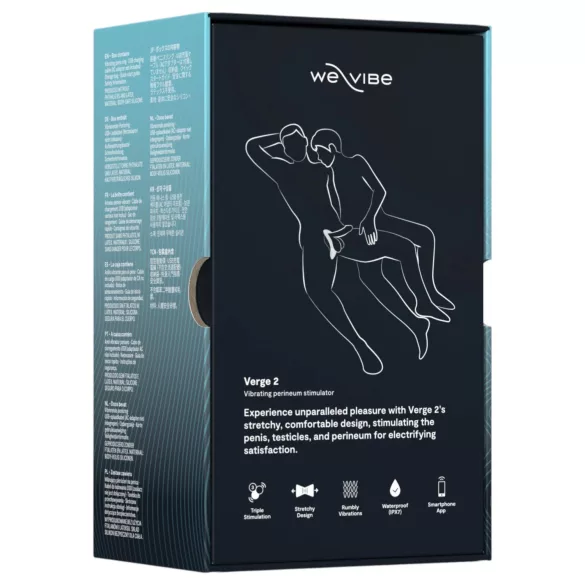 We-Vibe Verge 2 - Anneau pénien vibrant contrôlé par application, pour hommes (noir)