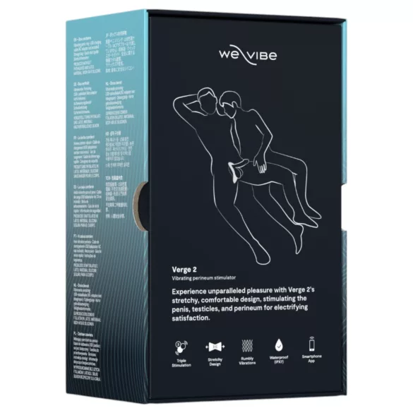 We-Vibe Verge 2 - Anneau pénien vibrant contrôlé par application, pour hommes (noir)