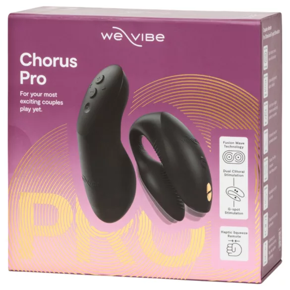 We-Vibe Chorus Pro - vibromasseur pour couple connecté avec télécommande - noir