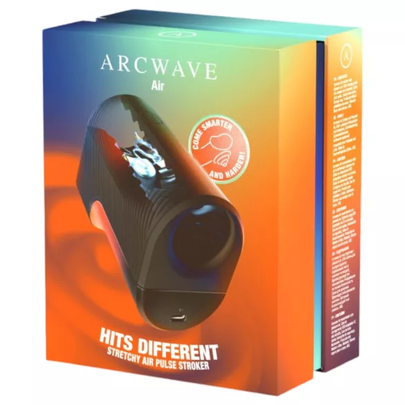 Arcwave Air - masturbateur extensible à air pulsé, rechargeable (noir)