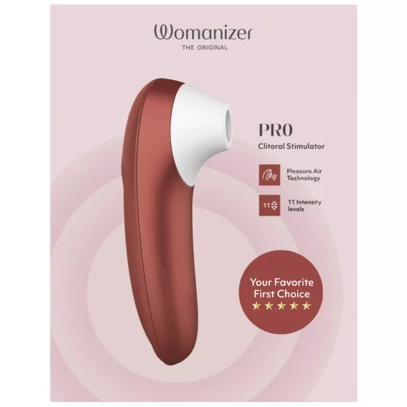Womanizer Pro - stimulateur clitoridien à ondes d’air (rouge)