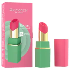   Womanizer Beauty - stimulateur clitoridien à ondes d’air en forme de rouge à lèvres (vert)