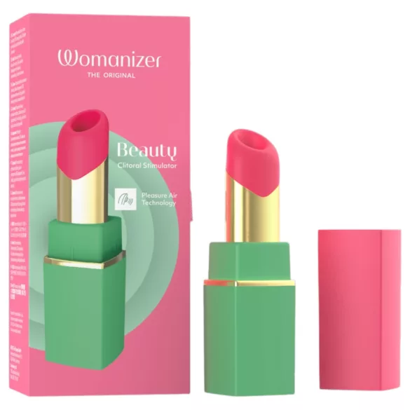 Womanizer Beauty - stimulateur clitoridien à ondes d’air en forme de rouge à lèvres (vert)