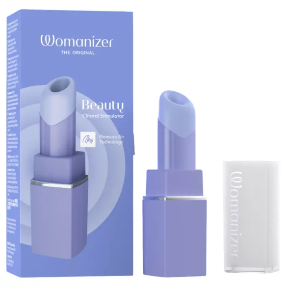 Womanizer Beauty - stimulateur clitoridien à ondes d’air en forme de rouge à lèvres (violet)