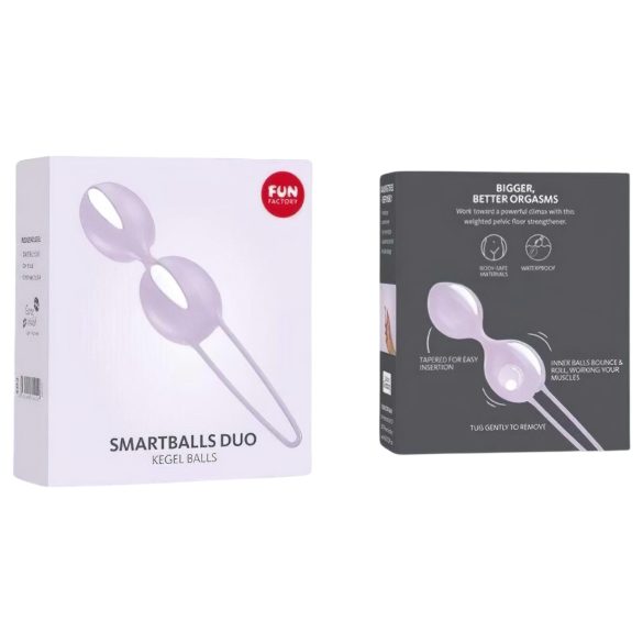 Fun Factory Smartballs Duo – Boules de geisha avec bille interne (violet)