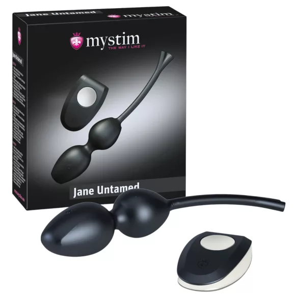Mystim Jane Untamed - duo de boules geisha vibrantes (noir)
