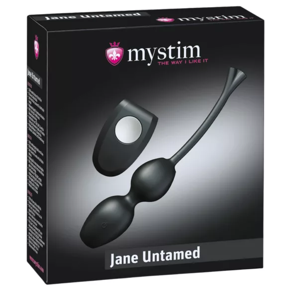 Mystim Jane Untamed - duo de boules geisha vibrantes (noir)
