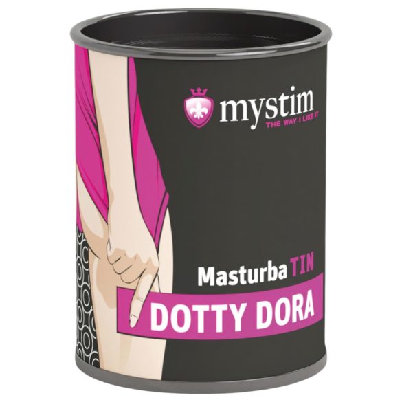 Mystim MasturbaTIN Dotty Dora - Masturbateur à Pois (blanc)