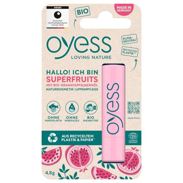 Oyess BIO - Baume à lèvres goût fruité