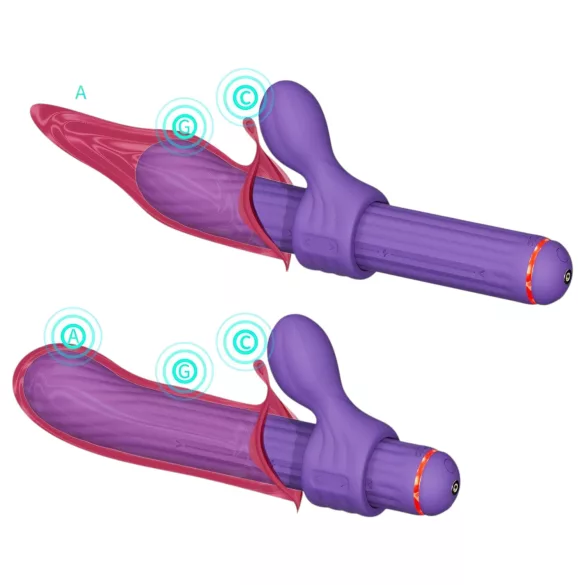 Magic Stick S1 - vibromasseur multifonction - silicone violet